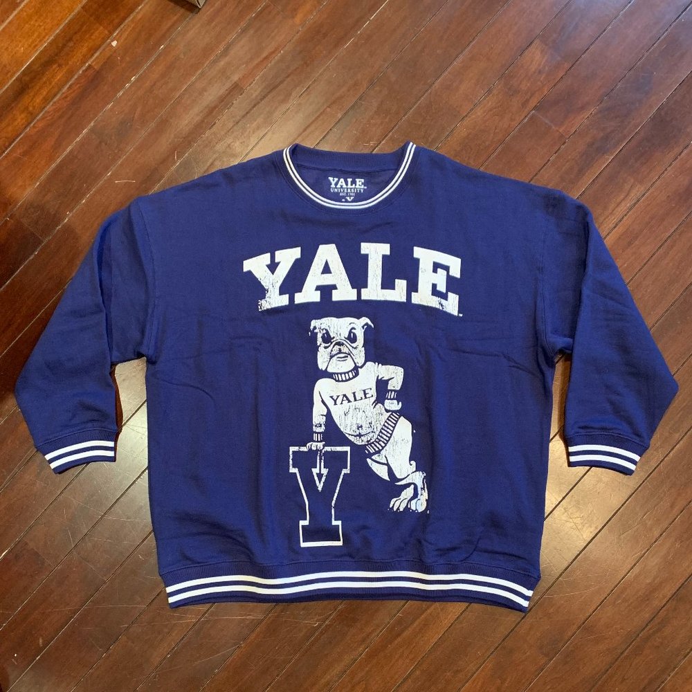 Yale Bulldogs Fleece Pullover, New!